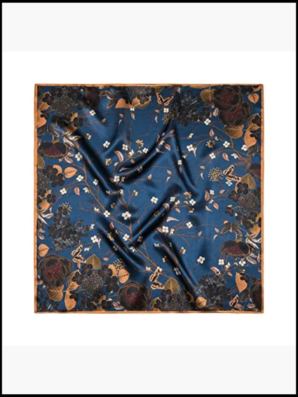 Mulberry Silk Square Scarf Lightweight Neck Scarf Gift Ready for Women